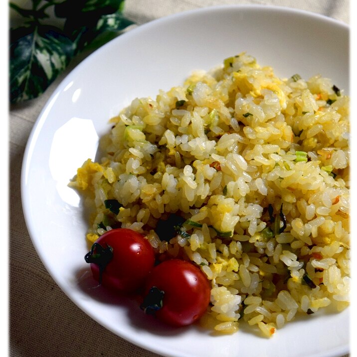 野菜の皮でエコなパラパラ炒飯